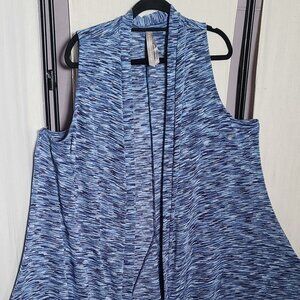 Long Blue Casual Vest